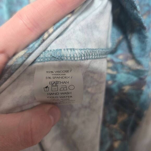 Peruvian Connection Delphi Dress Size Xs/S Blue Green - Picture 5 of 5